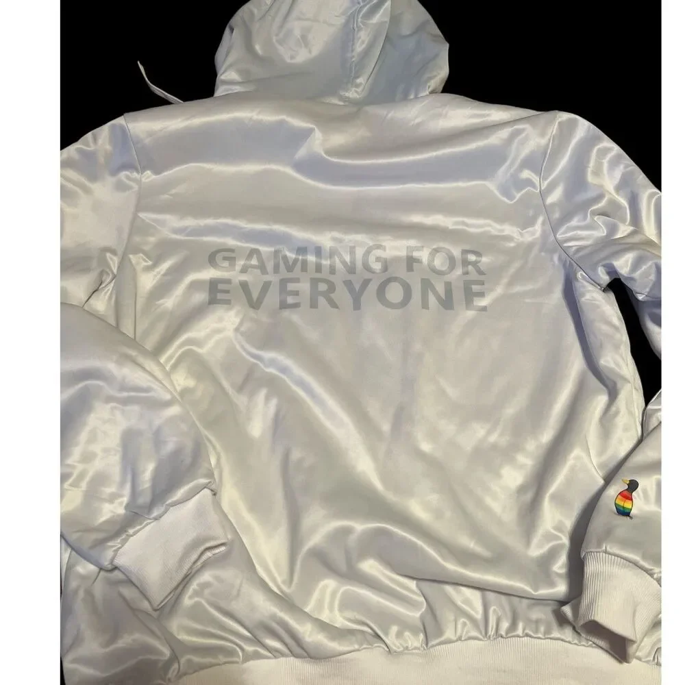 Xbox Jacket Gay Pride LGBTQIA Team XBox Gaming For Everyone Furry Inside Size XL